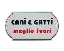 Targa smaltata porta usato  Roma