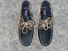 Usado, Sapatos SPERRY Cup II barco camuflado azul marinho meninos novo tamanho 5M STK266569 comprar usado  Enviando para Brazil