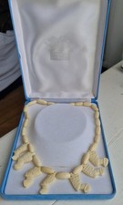 carved bone necklace for sale  REDRUTH
