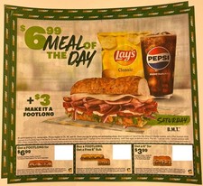 Subway coupons sheets for sale  Leakesville