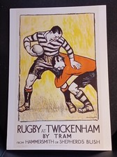 Rugy twickenham poster for sale  NEWBURY