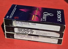 Lote VHS Live Kiss Iron Maiden feito por fã concerto gravado Inglaterra Atlanta não testado comprar usado  Enviando para Brazil