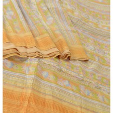 Tecido para artesanato em feltro vintage Sarees Sânscrito 100% seda pura sari comprar usado  Enviando para Brazil