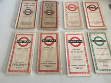 8 MAPAS DE SISTEMA DE BONDE E ÔNIBUS DE TRANSPORTE DE LONDRES 1937 A 1967 BOM USADO OITO comprar usado  Enviando para Brazil