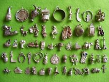 W) Berloques vintage de prata esterlina berloque carro igreja piano urso cegonha veado jarro porco comprar usado  Enviando para Brazil