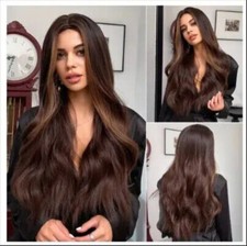 Usado, Novas perucas sintéticas longas peruca de cabelo médio misto para mulheres uso diário fibra natural comprar usado  Enviando para Brazil