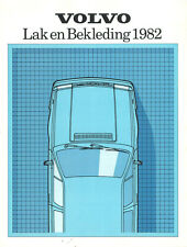 Catalogue prospekt brochure Volvo Teintes nuancier colour chart 1982 NL comprar usado  Enviando para Brazil