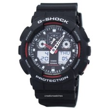 RELÓGIO MASCULINO G-SHOCK GA-100 PARA MENINOS RELÓGIO MASCULINO PRETO E VERMELHO SÉRIE GA comprar usado  Enviando para Brazil