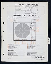 Original YAMAHA P-20 Stereo Turntable Service-Manual/Diagram/Parts List o140 comprar usado  Enviando para Brazil
