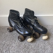 Patins masculinos vintage preto Chicago Trophy linha personalizada tamanho 7 EUA retrô comprar usado  Enviando para Brazil