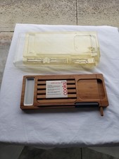Vintage Cook's Supply Co. Conjunto de Porção de Buffet/Charcutaria de Bambu Novo Na Caixa comprar usado  Enviando para Brazil