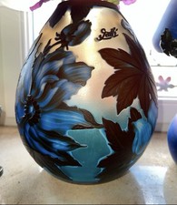Jugendstil vase überfangglas gebraucht kaufen  Überherrn