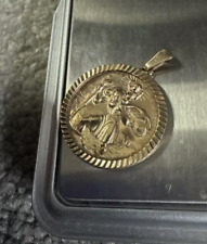 gold st christopher pendant for sale  HAYWARDS HEATH