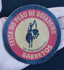 Festa do Peão de Boiadeiro Barretos Cowboy Brasileiro Rodeio Couro Costurar Em Patch, usado comprar usado  Enviando para Brazil
