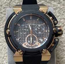 Relógio masculino Invicta Reserve cronógrafo ouro preto modelo 18342 resistente à água comprar usado  Enviando para Brazil
