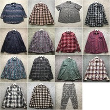 Lote de 15 Camisas Masculinas Gap Flanela Botões Vários Tamanhos Xadrez Xadrez Atacado , usado comprar usado  Enviando para Brazil
