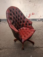 Red leather chesterfield for sale  ROSSENDALE