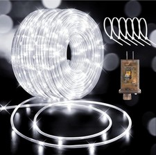 Luzes de corda LED 197 pés luz de corda à prova d'água 600 luzes de tubo flexível LED plugue... comprar usado  Enviando para Brazil