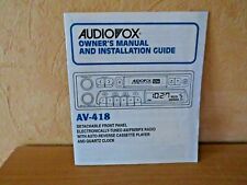 Audiovox 418 autoradio gebraucht kaufen  Frankfurt am Main
