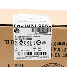 1 peça nova controladora Ethernet I/P Allen Bradley Micro820 PLC 2080-LC20-20QWB nos EUA comprar usado  Enviando para Brazil