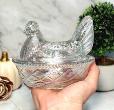 Carnival glass chicken for sale  Wister