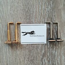 Kinnhalter Schrauben Wolf universal Violine 4/4 - 1/4 und Viola: Nickel, Gold comprar usado  Enviando para Brazil