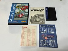 Sega Master System Tectoy : Monaco GP versão azul caixa completa documentos manuais comprar usado  Brasil 