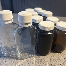 Empty glass medicine for sale  MITCHAM