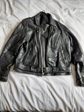 Vintage black leather for sale  PRESTON