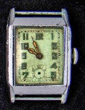 Antigo Relógio Suíço Art Deco Retangular Masculino de Vento Manual -- Peças/Reparos comprar usado  Enviando para Brazil