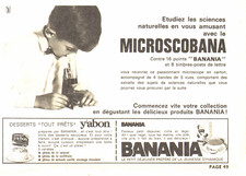 Pub banania microscobana d'occasion  Expédié en Belgium