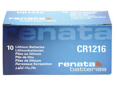 10 x Renata CR1216 Pila Bottone Batteria 3V replace CR BR DL ECR KCR LM ML 1216, używany na sprzedaż  Wysyłka do Poland