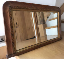 Victorian walnut mantle for sale  WARRINGTON