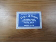 Pub matchbox label for sale  GILLINGHAM