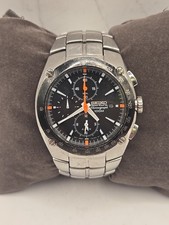 Relógio esportivo masculino Seiko Sportura cronógrafo aço inoxidável, usado comprar usado  Enviando para Brazil