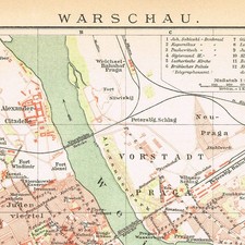Warszawa w 1892 Warszawa Original Vintage Authentic map plan miasta POLAND Polska na sprzedaż Warszawa w 1892 Warszawa Original Vintage Authentic map plan miasta POLAND Polska na sprzedaż  Wysyłka do Poland