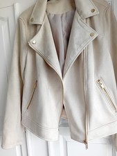 Beige biker jacket for sale  COALVILLE