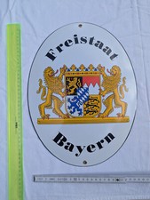 Freistaat bayern emailleschild gebraucht kaufen  Berlin