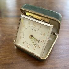 Relógio despertador dobrável de viagem vintage original Seiko Japão peça do tempo comprar usado  Enviando para Brazil