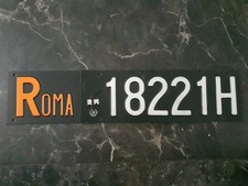 Targa roma license usato  Italia