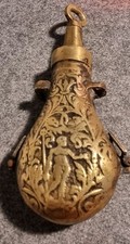 Antike pulverflasche messing gebraucht kaufen  Breisach am Rhein