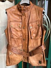 Belstaff leather gilet for sale  Shipping to Ireland