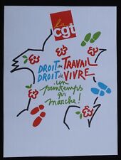 Affiche syndicat cgt d'occasion  Nantes-