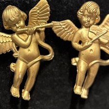 Cherub earrings fluted for sale  Mahwah