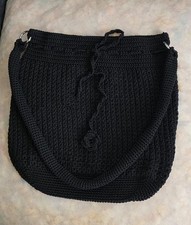Sac crocheté noir d'occasion  Vaulx-en-Velin