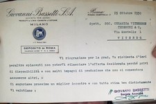 Lettera del 1950 usato  Viterbo