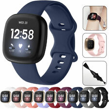 Pulseira de relógio de substituição de silicone macio para Fitbit Versa 4/3 Sense 2/1 comprar usado  Enviando para Brazil