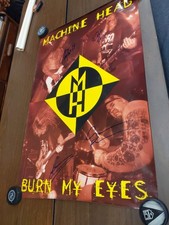 Usado, Cabeça de máquina vintage dos anos 90 ASSINADA x4 BURN MY EYES POSTER autógrafos 24" X 36"  comprar usado  Enviando para Brazil