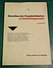 Einstellen grundstrickaarten z gebraucht kaufen  Markt Wald
