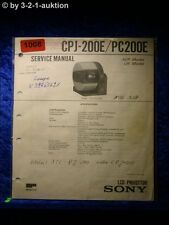 Sony Service Manual Cpj 200E/PC200E LCD Proiettore (#1008) comprar usado  Enviando para Brazil
